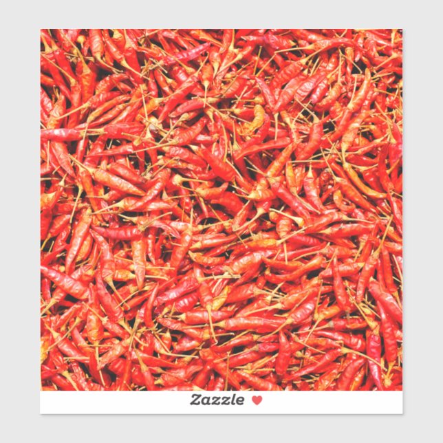 Adesivo Pimentos tailandeses (Folha)