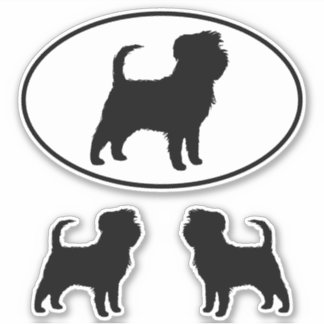 Adesivo Pinças-de-vidro preto affenpinscher