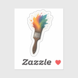 Adesivo Pincel de abertura de cores