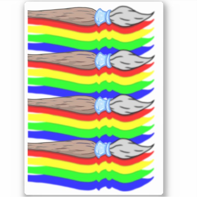 Adesivo Pincel por mim (Frente)