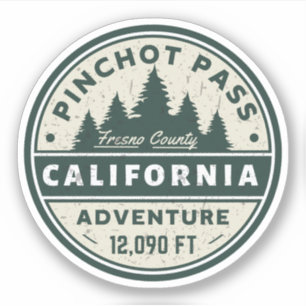 Adesivo Pinchot Pass passagem de montanha alta Sierra Neva