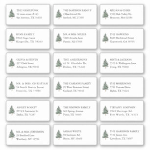 Adesivo Pine Tree 18 Casamento Nome do Destinatário Convid