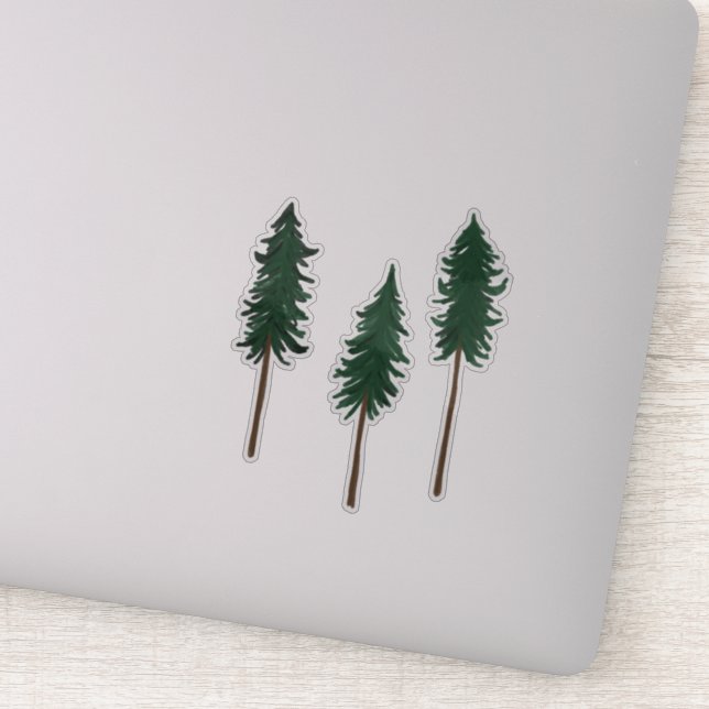 Adesivo Pine Trees Minimalista (Detalhe)