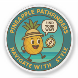 Adesivo Pineapple Pathfinders Navegam Com Estilo
