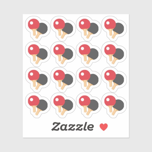 Adesivo Ping Pong Jogadores do Jogo Esportivo Planejador (Folha)