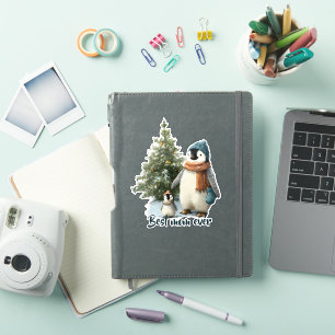 Adesivo Pinguim de Inverno Personalizado “Melhor Mãe de To