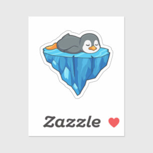 Adesivo Pinguim no gelo