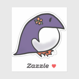 Adesivo Pinguim roxo