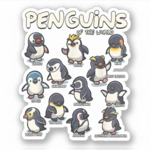 Adesivo Pinguins Pinguins Animais do Amor aos Pinguins
