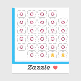 Adesivo Pinheiros de chá - Gal de jogos de Conselho