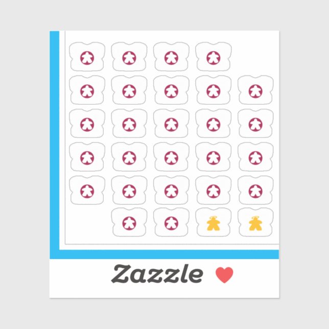 Adesivo Pinheiros de chá - Gal de jogos de Conselho (Folha)