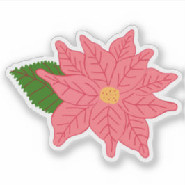 Adesivo Pink Christmas Poinsettia