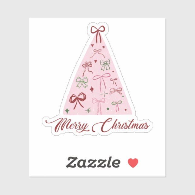 Adesivo Pink Christmas Tree Sticker (Folha)
