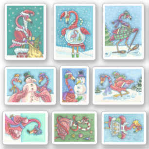 ADESIVO PINK FLAMINGO-NATAL ASSORNADO