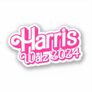 Adesivo Pink Harris Walz 2024