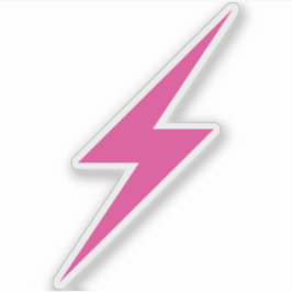 Adesivo Pink Lightning Bolt Do Feminismo