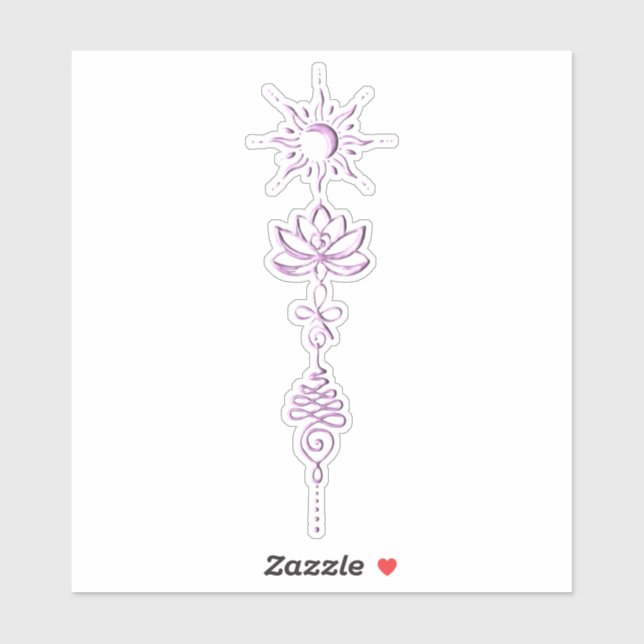 Adesivo Pink Unalome Group (Folha)