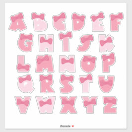 ADESIVO PINKY ALPHABET