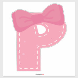 ADESIVO PINKY ALPHABET - P-