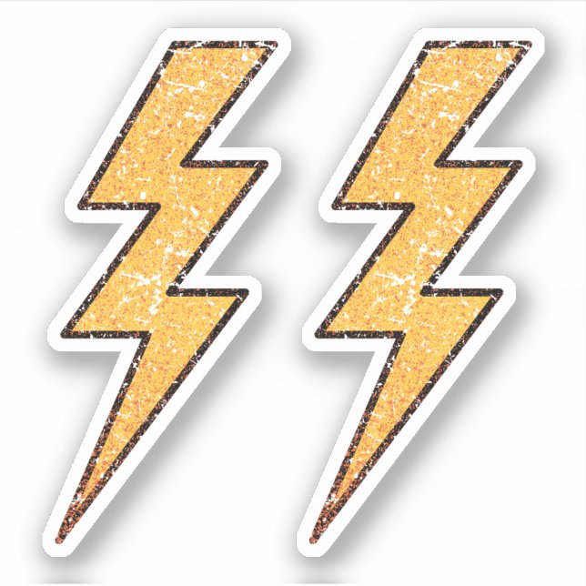 Adesivo Pinos relâmpagos vestidos de decapagem (Frente)