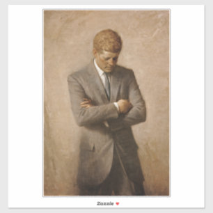 Adesivo Pintado John F. Kennedy White House Retrato
