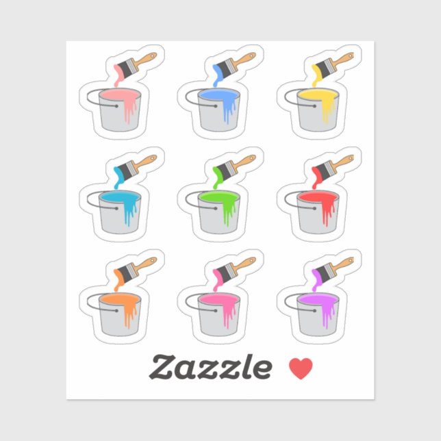 Adesivo Pintar Pincel Buckets Hobby Renovação Dia Planejad (Folha)