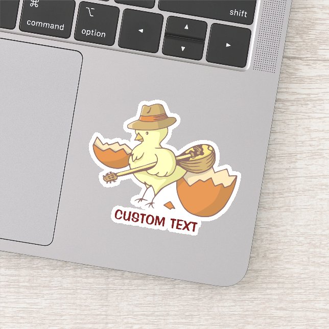 Adesivo Pintinho de páscoa com Bouzouki (Detalhe)