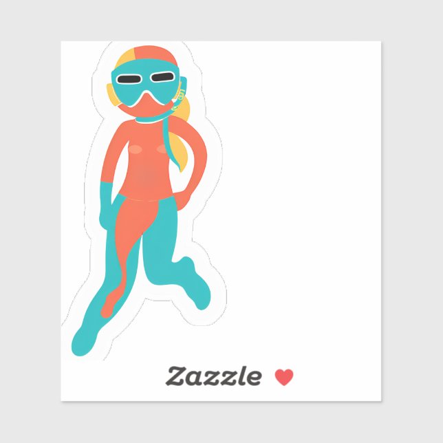 Adesivo Pintinho Snorkel (Folha)