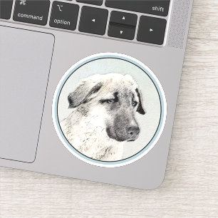 Adesivo Pintura Anatoliana Shepherd - Arte Original para C