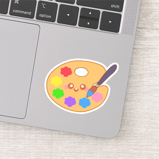 Adesivo Pintura Artista Colorida (Detalhe)