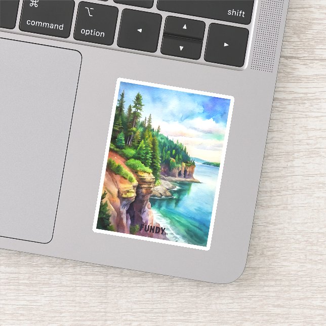 Adesivo Pintura de Aquarela do Fundy National Park (Detalhe)