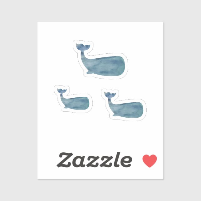 Adesivo Pintura de baleia náutica (Folha)