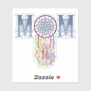 Adesivo Pintura de Denim e Dream Catcher MOM   Bonita