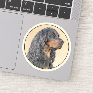Adesivo Pintura de Gordon Setter - Arte de Cachorro Origin