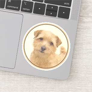 Adesivo Pintura de Norfolk Terrier - Arte de Cachorro Orig