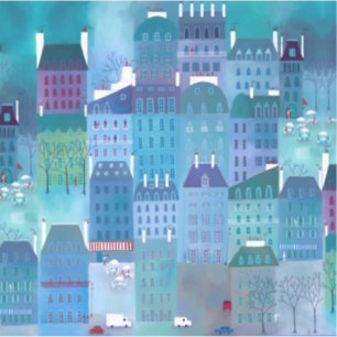 Adesivo Pintura de Paris Blues