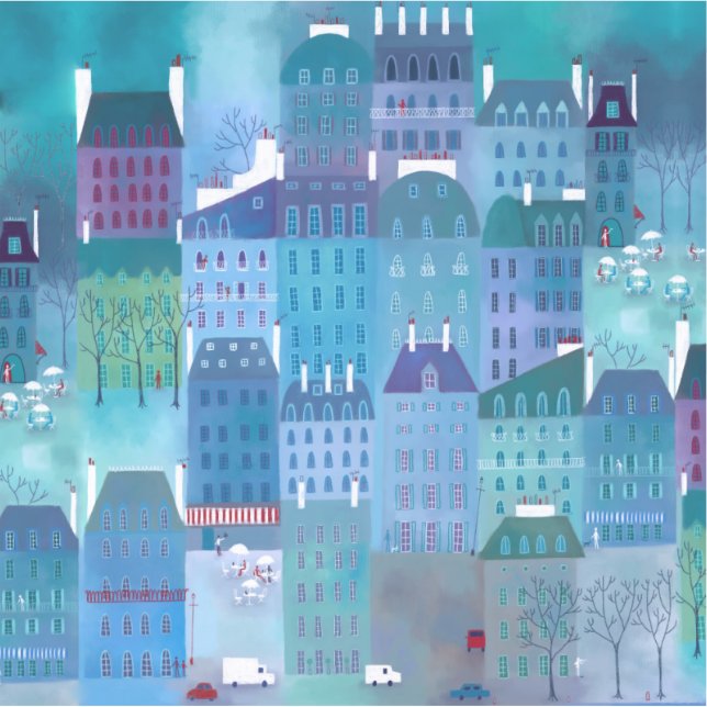 Adesivo Pintura de Paris Blues (Frente)