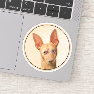 Adesivo Pintura do Cirneco dell’Etna - Arte do Cachorro Or