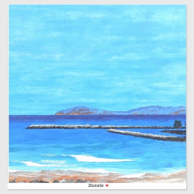 Adesivo Pintura do porto de Dana (Folha)