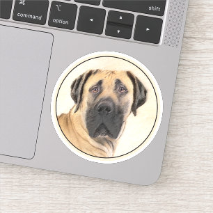 Adesivo Pintura em Boerboel - Arte Cachorra Original