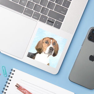 Adesivo Pintura Inglesa em Foxhound - Arte Cachorro Origin