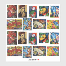 Adesivo Pinturas de Arte de Franz Marc