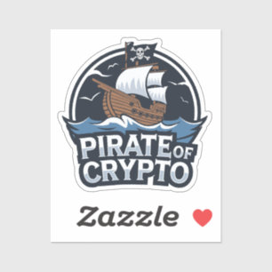 Adesivo Pirata de Crypto