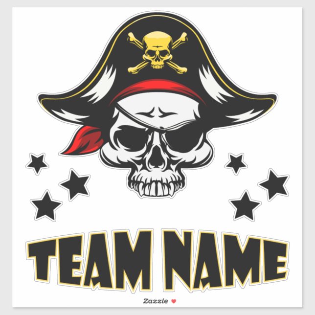 Adesivo Pirata Personalizada Única Personalizada (Folha)