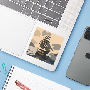 Adesivo Pirata Pirata Navio Pirata Pirata