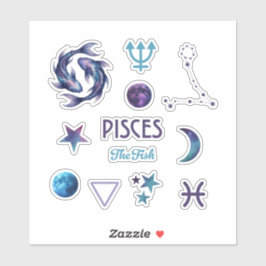 Adesivo Pisces Zodiac Sticker Collection