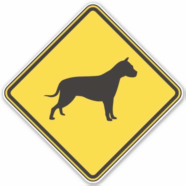 Adesivo Pit Bull Crossing (Frente)