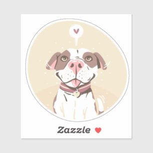 Adesivo Pit Bull Fofo