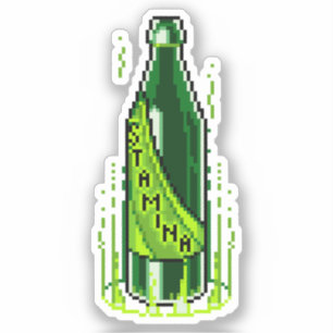 Adesivo Pixel Art Beer Stamina Poker