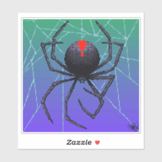 Adesivo pixel da viúva preta